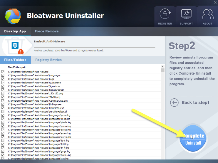 complete uninstall with geekuninstaller