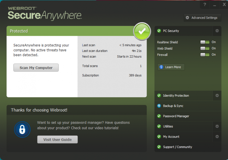 Remove Webroot SecureAnywhere AntiVirus 2017 Completely From PC