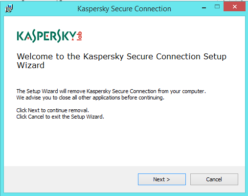 how to uninstall kaspersky virus removal tool