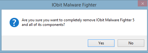 why cant i uninstall iobit malware fighter