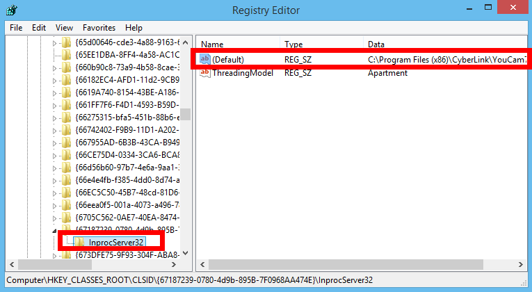 uninstall cyberlink webcam splitter