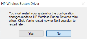 hp wireless button driver uninstall