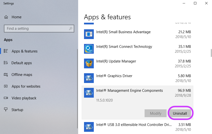 what is intel management engine firmware for