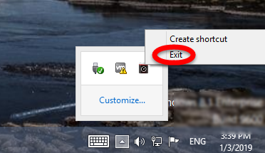 exit win 8