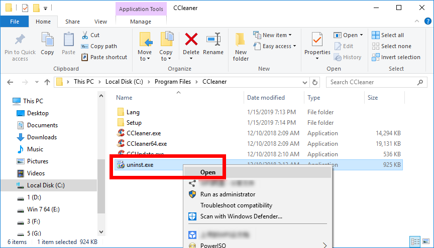 ccleaner error launching installer