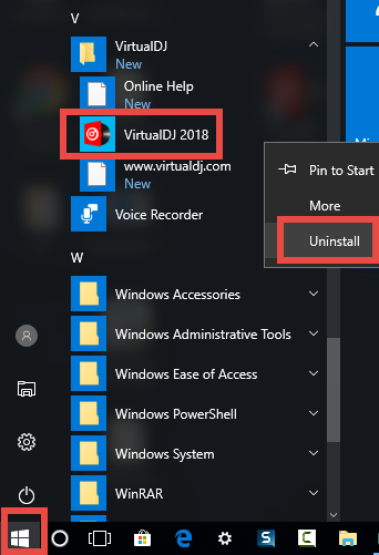 uninstall VirtualDJ (1)