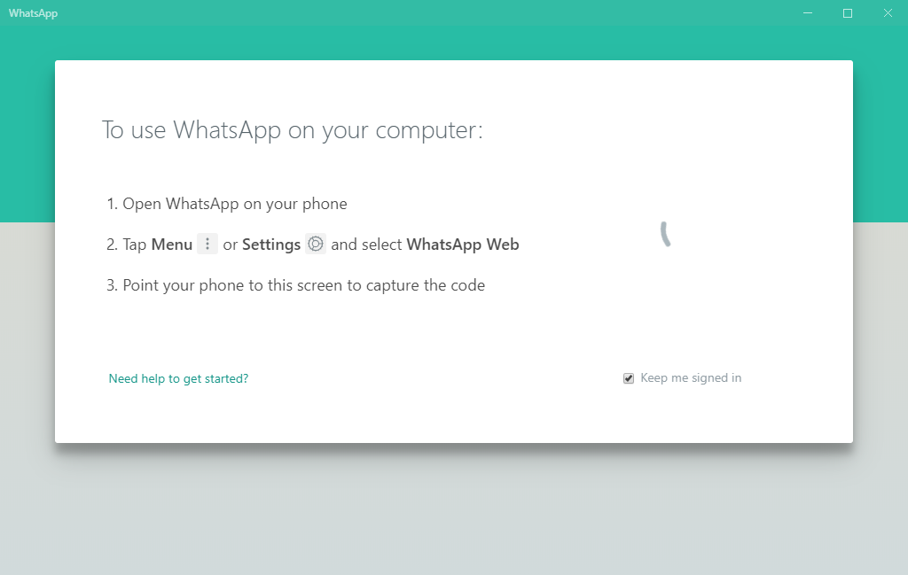 windows desktop app whatsapp not working