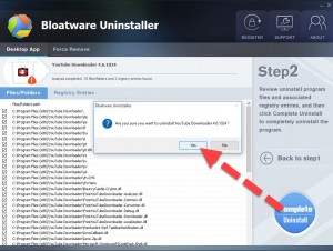 uninstll yt downloader