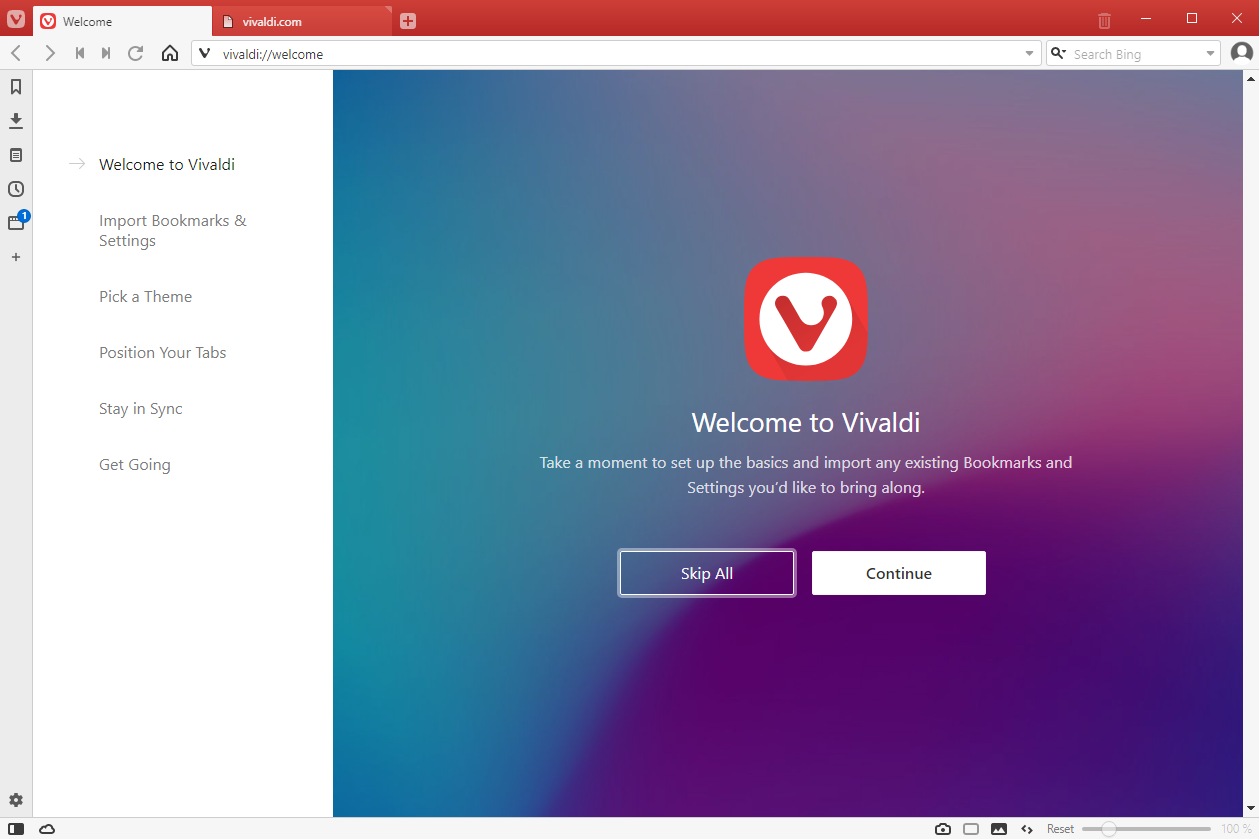 download the new for windows Vivaldi 6.1.3035.204
