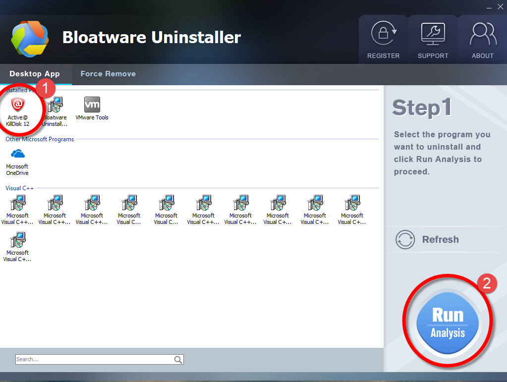 Remove Active KillDisk with Bloatware Uninstaller.