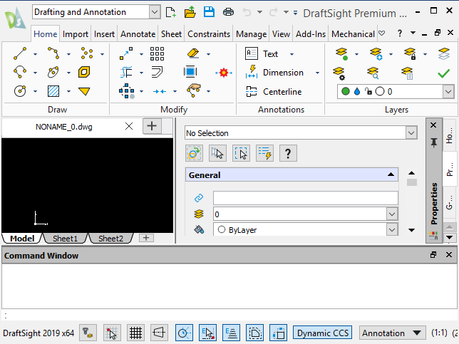 draftsight 2019 window size resolution fix