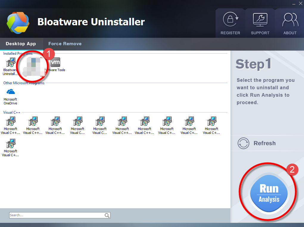 Remove Glary Utilities with Bloatware Uninstaller