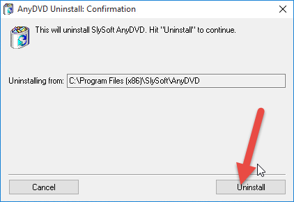 Remove AnyDVD HD