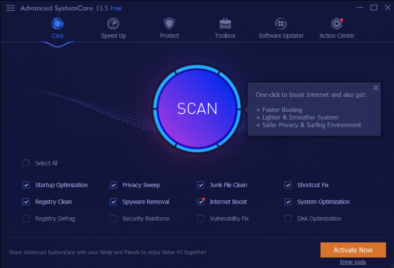 advanced systemcare uninstaller