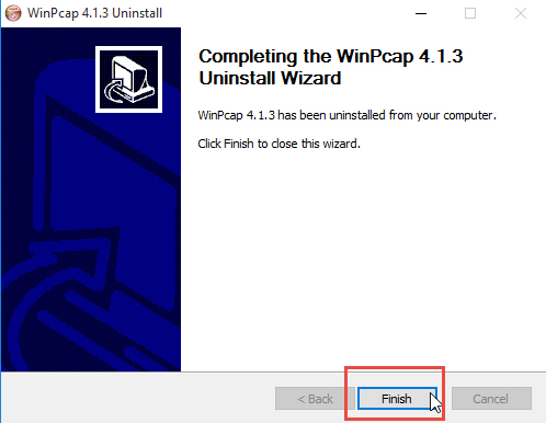 uninstall-winpcap-4