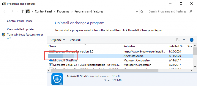 Remove InstallRite 2.5 in Windows