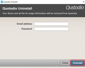 how to uninstall qustodio