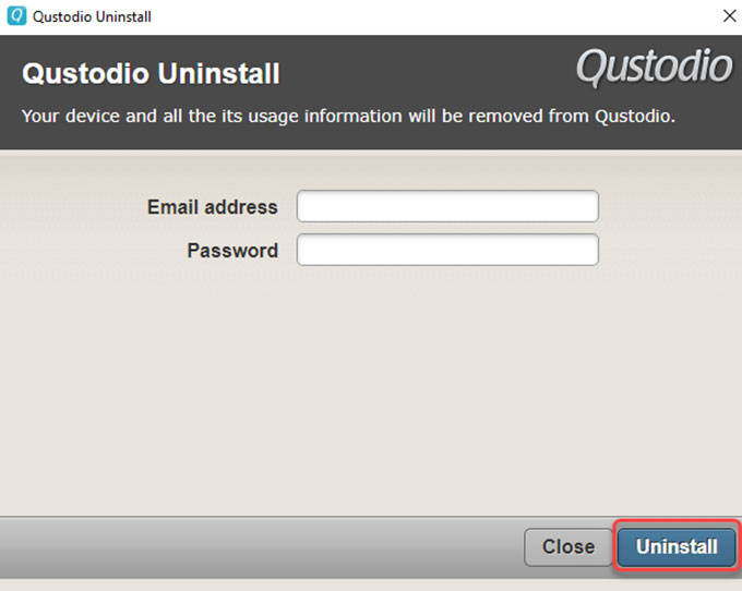 how to delete qustodio